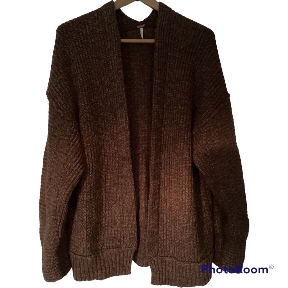 Free People Brown Cardigan Sweater
